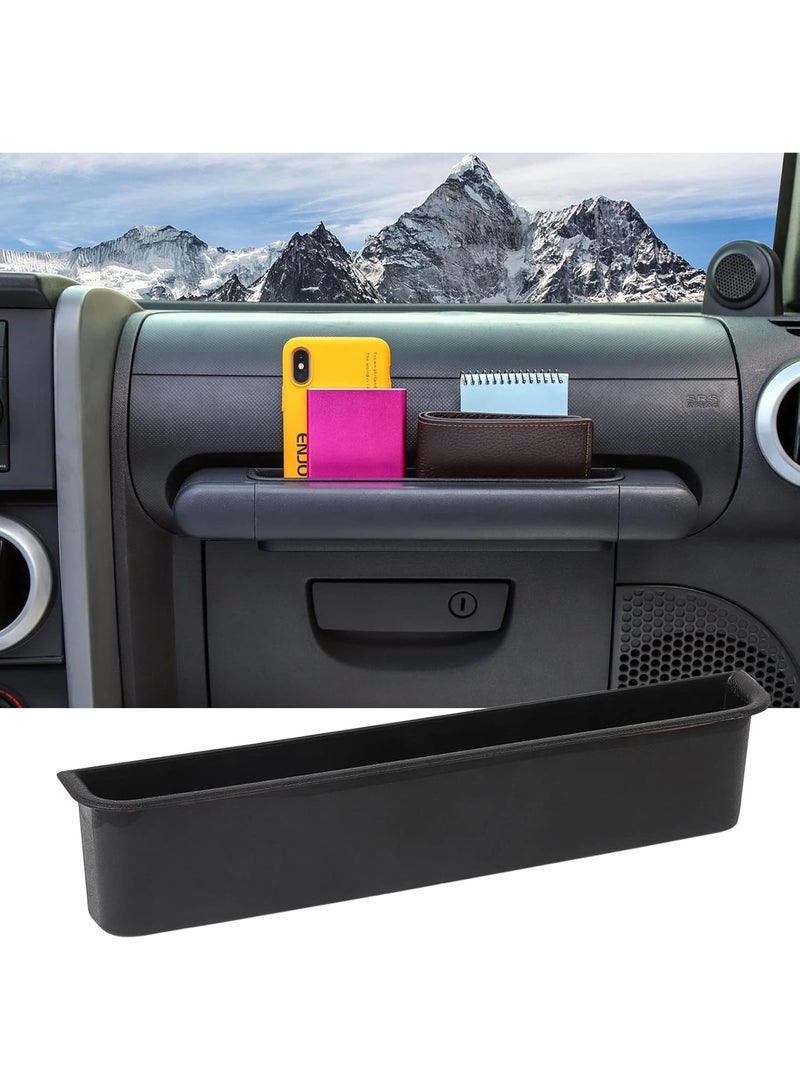 صندوق تخزين الراكب على الصينية مع مقبض وطقم تنظيم الصناديق والملحقات المستخدمة في سيارة جيب رانجلر جيه كيه من عام 2007 إلى 2010 (أسود) - Image 1